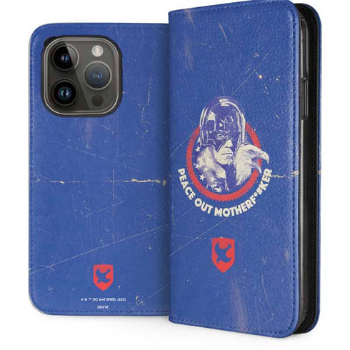 DC Comics Peacemaker Peace Out iPhone 15 Pro Folio Case